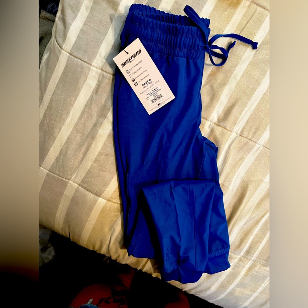 Royal blue scrub pants